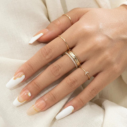 14K Solid Gold Crinkle Texture Ring, Organic Lava Flow Wedding Band