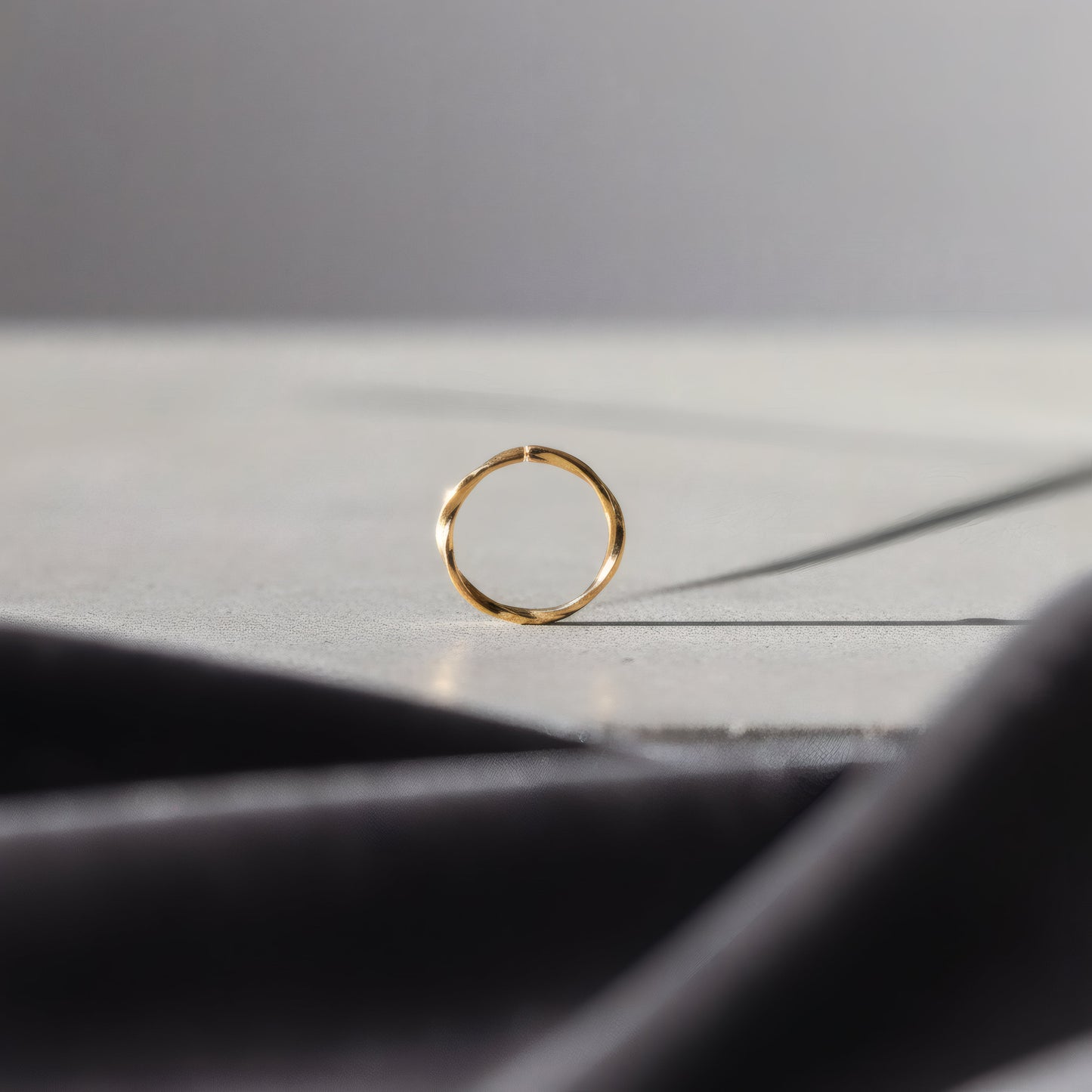 14k gold mini spiral earrings