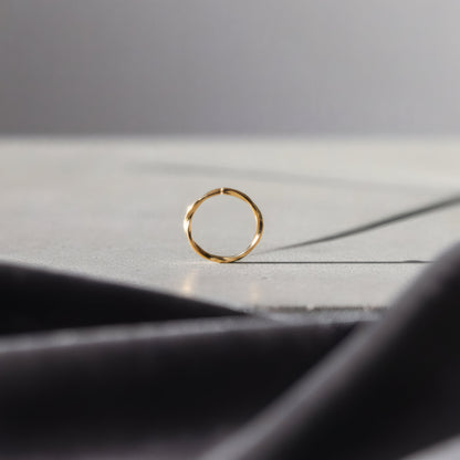 14k gold mini spiral earrings