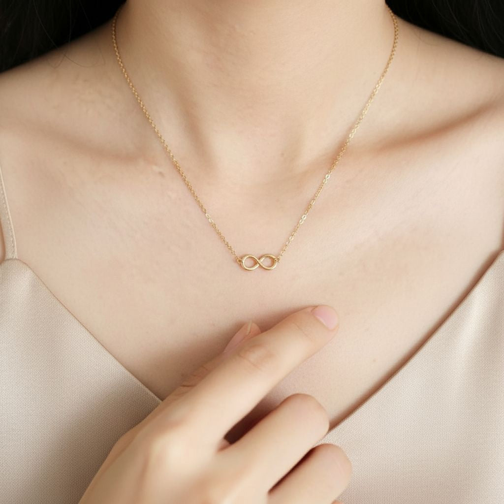 14K Gold Infinity Symbol Necklace