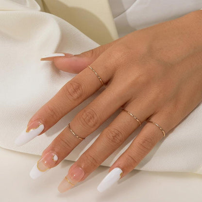 14K Solid Gold Fine Square Twisted Rope Pinky Ring