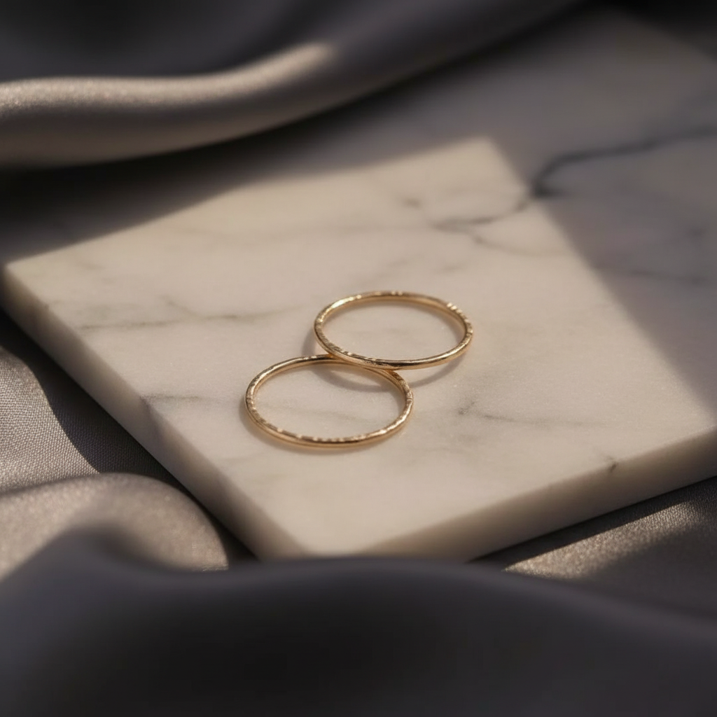 14k gold mini minimalist earrings