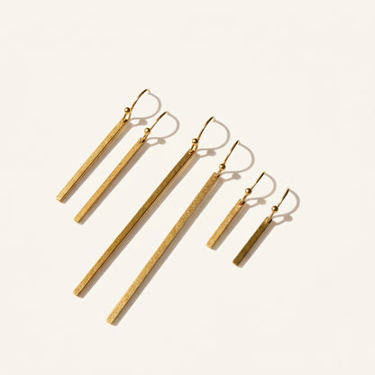 14K Gold Long Tassel Earrings