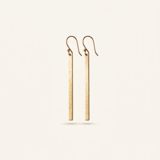14K Gold Long Tassel Earrings