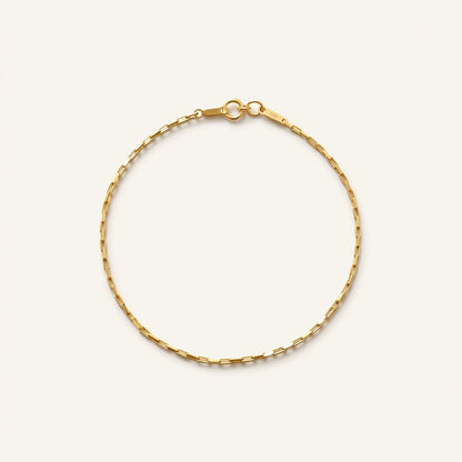 14k gold checkered bracelet