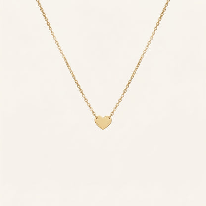 14K Gold Heart Necklace Valentine's Day Gift