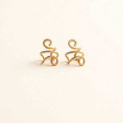 14k gold clip-on earrings for non-pierced ears